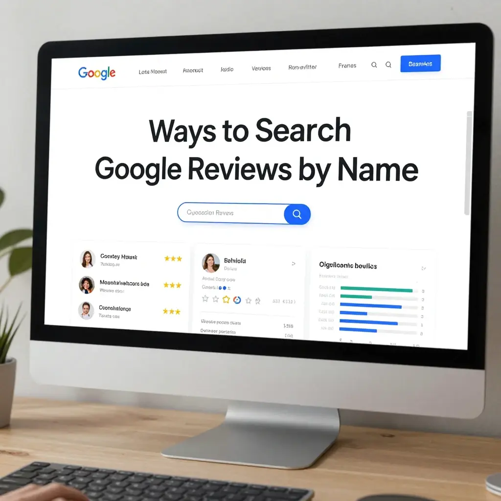 google reviews search by name