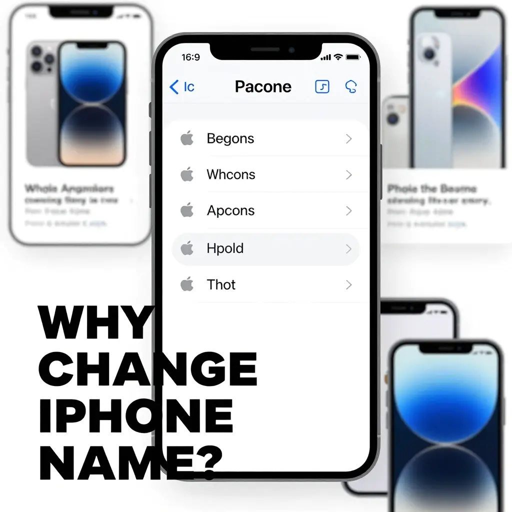how to change iphone name