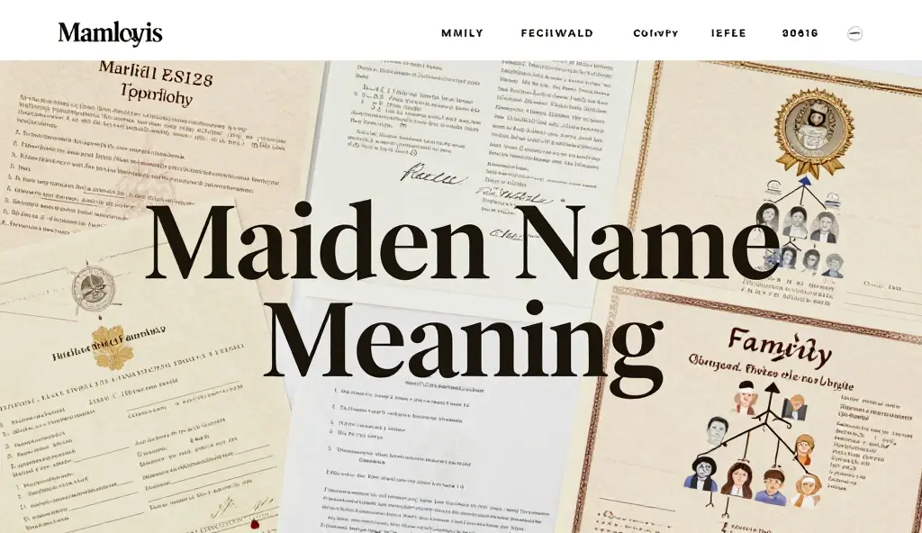 maiden name meaning